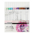 Pkt.12 Dual Tipped Brush Markers - Metallic Pearl