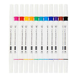 Pkt.12 Dual Tipped Artistic Brush Markers