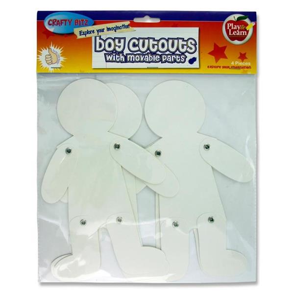 Crafty Bitz Pkt.4 Cutouts- Boy