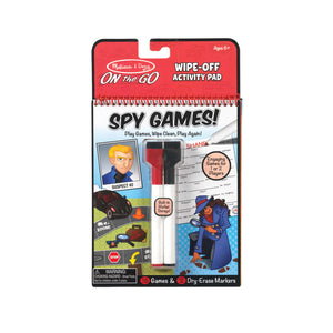 Wipe-Off Activity Pad - Spy