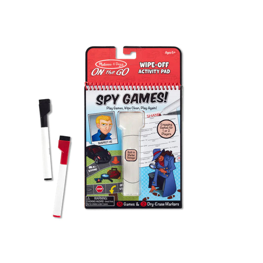 Wipe-Off Activity Pad - Spy