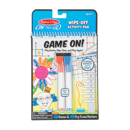 Wipe-Off Activity Pad - Game On!