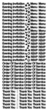 PEEL OFF STKRS -TINY WEDDING MIX