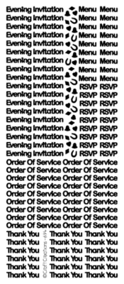 PEEL OFF STKRS -TINY WEDDING MIX