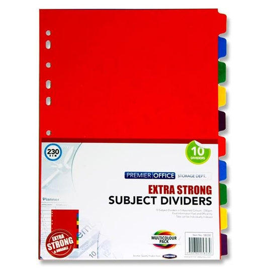 10 PART SUBJECT DIVIDER