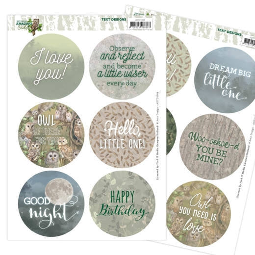 Text Designs - Amy Design - Amazing Owls (EN)