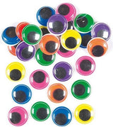 Jumbo Coloured Wiggle-Eyes (Pack of 60)