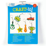 Wooden Keyrings (Pack of 8)