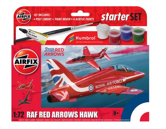Airfix Gift Starter Set Red Arrows Hawk