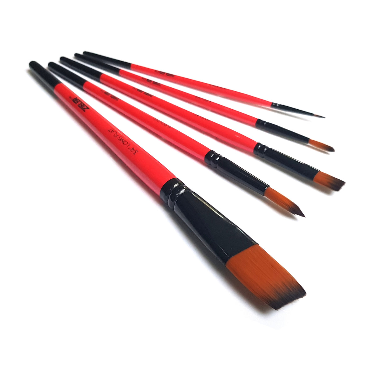Zieler Premium Acrylic & Oil Brush wallet (Set of 5)