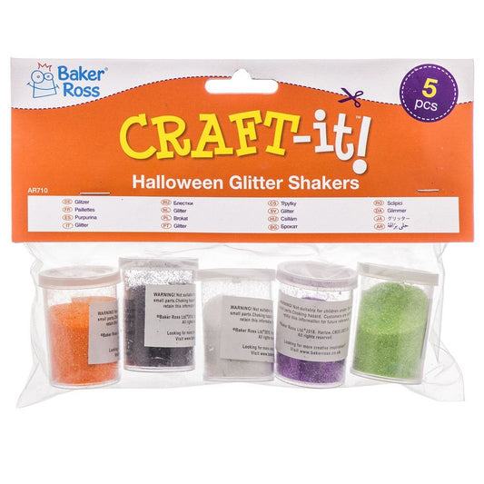 Halloween Glitter Shakers (Pack of 5)
