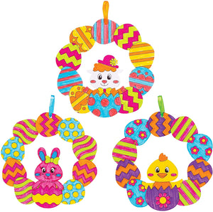 Easter Colour-in Wreaths (Pack of 8)