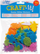 Easter Glitter Stickers (Pack of 100)