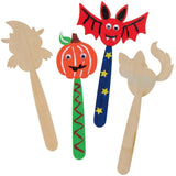 Halloween Wooden Wands (Pack of 8)