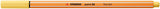 Fineliner - STABILO point 88 - Light Yellow