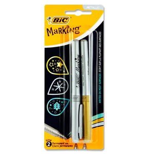 BIC CARD 2PK PERM. MARKERS