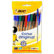 BIC CRYSTAL PENS PK.10 ASST.