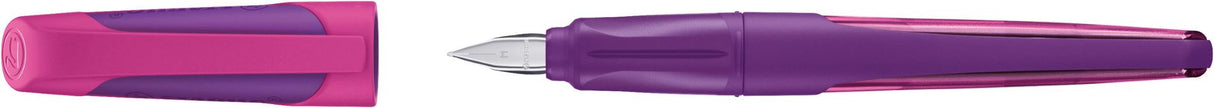 Ergonomic School Fountain Pen - STABILO EASYbuddy - M Nib - Purple/Magenta