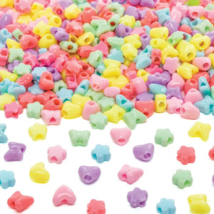 Pastel Mixed Pony Beads Value Pack