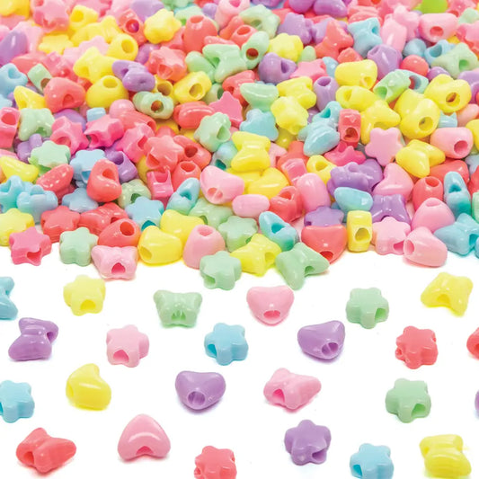 Pastel Mixed Pony Beads Value Pack