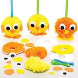 Easter Chick Pom Pom Kits Pk.4