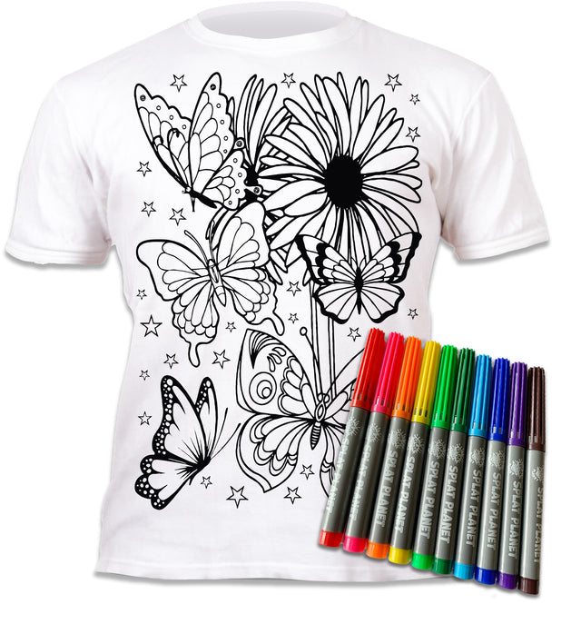 PYO T-Shirt Butterflies age 5-6
