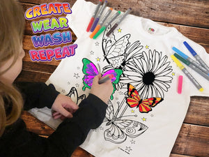 PYO T-Shirt Butterflies age 5-6