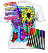 Splat Planet PYO T-Shirt: Butterflies (Size 3-4 Years)