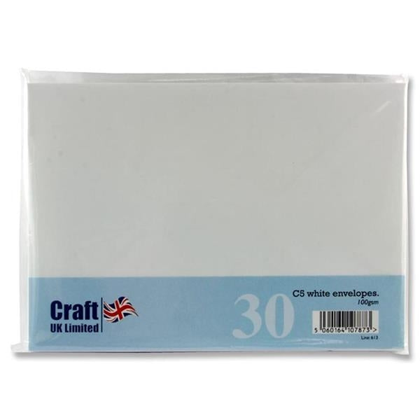 CRAFT ENVELOPES PK.50 C5 WHITE
