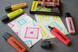Highlighter - STABILO BOSS ORIGINAL ARTY - Wallet of 5 - Warm Colours