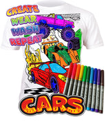 Splat Planet PYO T-Shirt: Cars  (Size 7-8 Years)