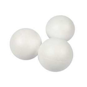 Polystyrene Balls, D: 8 cm, 5 pcs, white