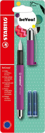 Fountain Pen - STABILO beCrazy! - Uni Colors - Rhodamine Red