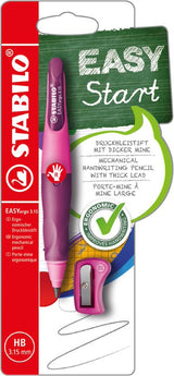 Handwriting Pencil - STABILO EASYergo 3.15 - Right Handed - Pink/Lilac + Sharpener