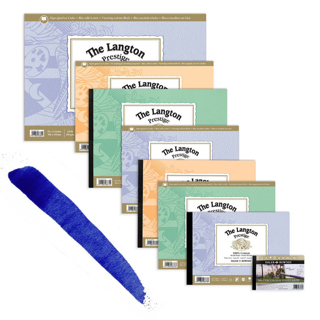 Langton Prestige Watercolour Cold Pressed Paper Pad 12X9"