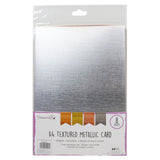 Dovecraft Metallic Textured A4 Card (8 Sheets)