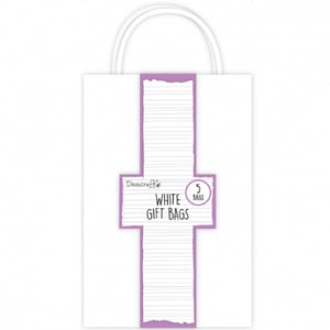 DC White Gift Bags