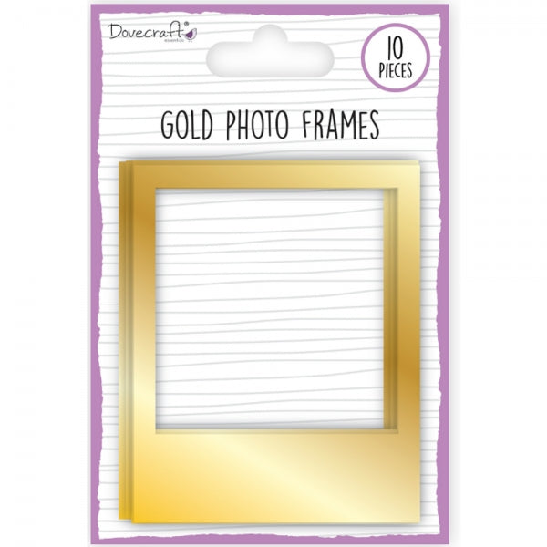 Dovecraft Photo Frames - Gold (10 Pieces)