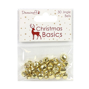 Dovecraft Christmas Basics Jingle Bells - Gold