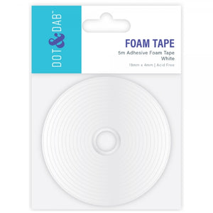 D&D Foam Tape 18mm x5m x4mm white