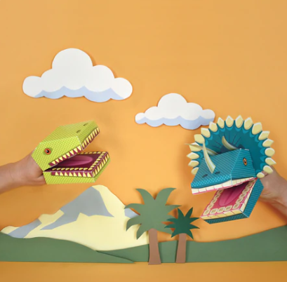 Create Your Own Dinosaur Puppets