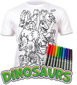 Splat Planet PYO T-Shirt: Dinosaurs  (Size 7-8 Years)