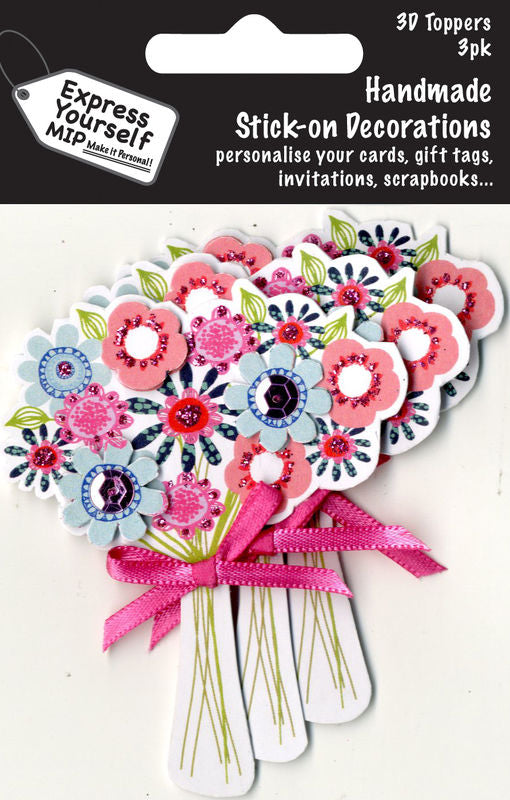 3D MINI TOPPER- SUMMER FLOWERS