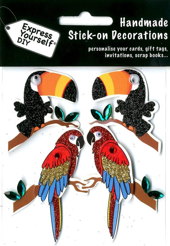 TOPPERS- TOUCAN & PARROTS