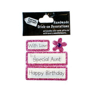 MINI TOPPERS-WITH LOVE TO SPECIAL AUNT