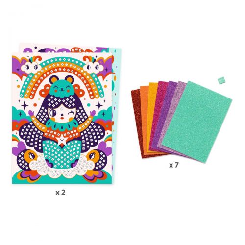 Djeco Mosaics Kokeshi Kit