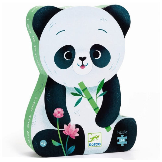 Djeco - Puzzle - Leo The Panda - 24 Pcs