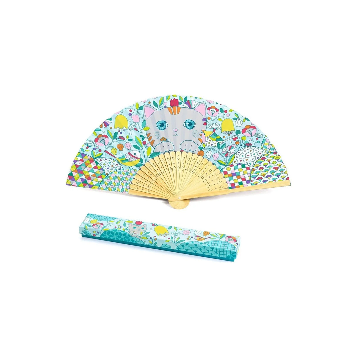 Djeco DIY Colour In Koneko Fan & Case Kit