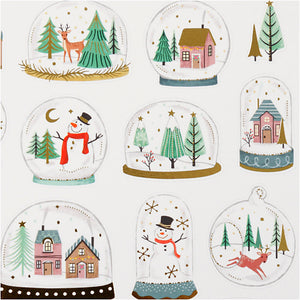 Stickers, snow globes, 15x16,5 cm, 1 sheet