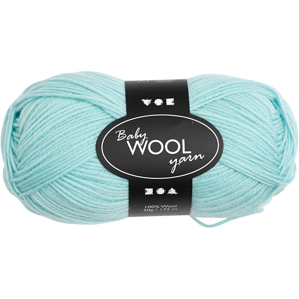 Baby Yarn, mint green, L: 172 m, 50 g/ 1 ball